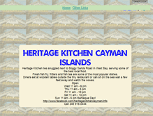 Tablet Screenshot of heritagekitchencayman.com